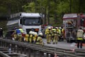 VU Gefahrgut LKW umgestuerzt A 4 Rich Koeln Hoehe AS Gummersbach P148